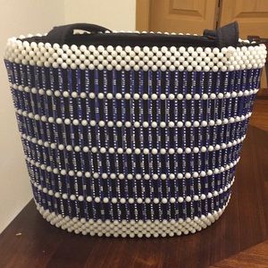 Hand made in beads bag